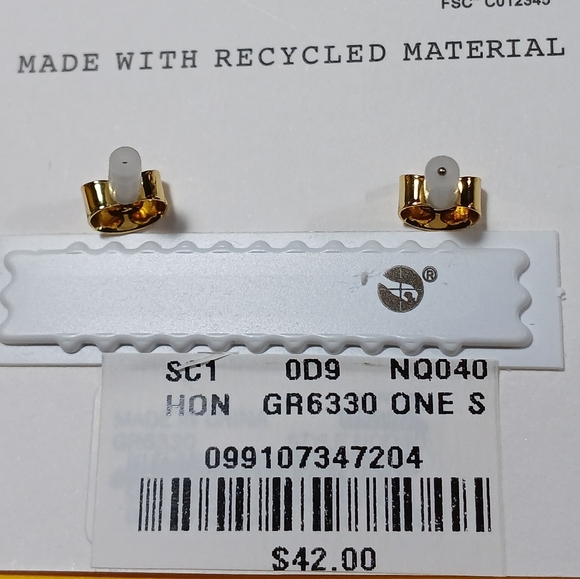 🎄❤️Madewell❤️ Beautiful Crystal Statement Earrings in Honeydew ❤️🎄 - Picture 4 of 8